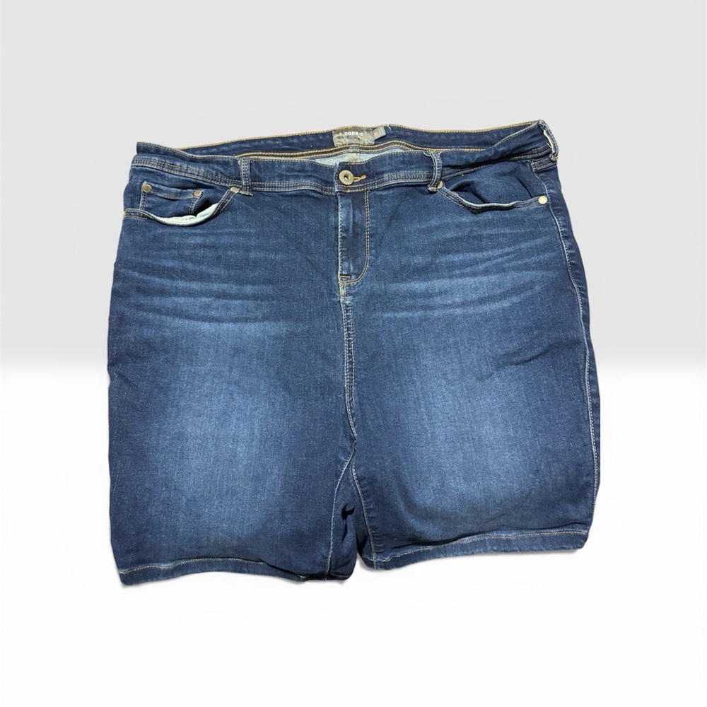 torrid Dark Blue Stretch Denim Shorts